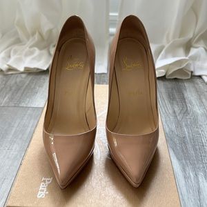 Christian Louboutin Pigalle Plato 120 Patent Nude